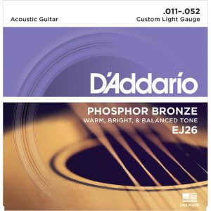 D'Addario EJ26 Phosphor Bronze Custom Light 11-52 (Collection Only)